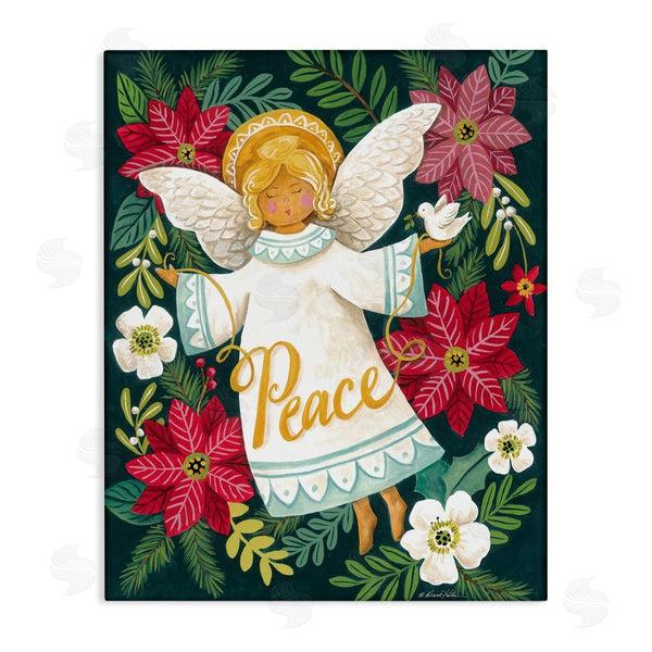 stupell industries Diane Kater | Angel with Peace & Botanicals Wall Art