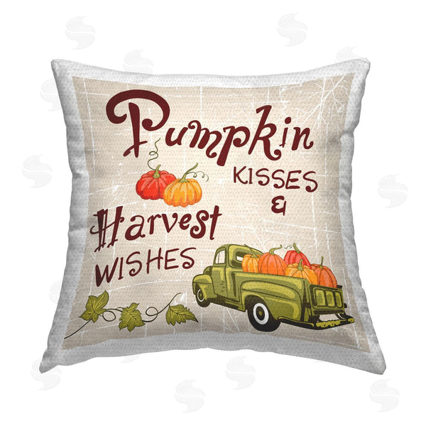 Stupell Industries Diane Labombarbe | Autumn Pumpkins & Phrase Printed Throw Pillow