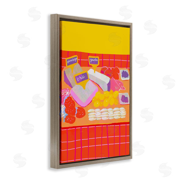 Stupell Industries Dina Riddle | Assorted Cheese Arrangement