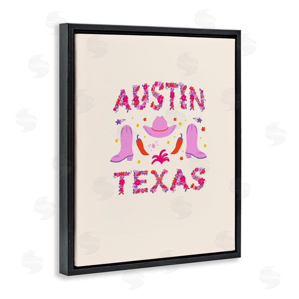 Stupell Industries Dina Riddle | Austin Texas With Cowgirl Boots