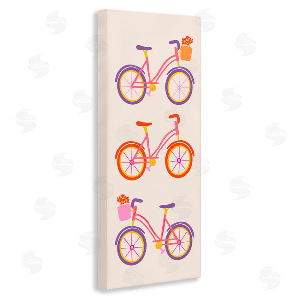 Stupell Industries Dina Riddle | Bright Bikes Bicycle Trio