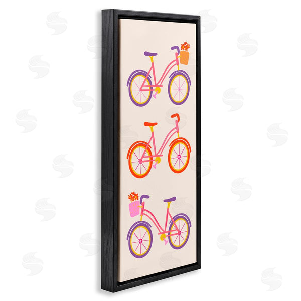 Stupell Industries Dina Riddle | Bright Bikes Bicycle Trio