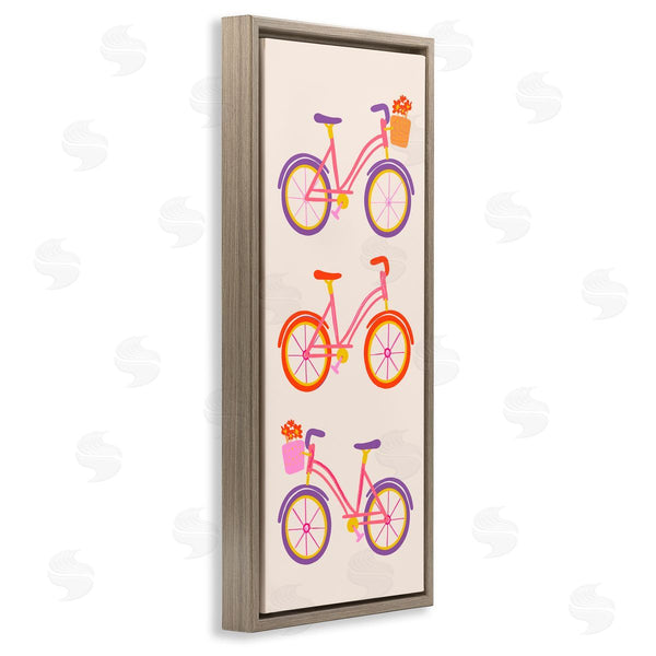 Stupell Industries Dina Riddle | Bright Bikes Bicycle Trio