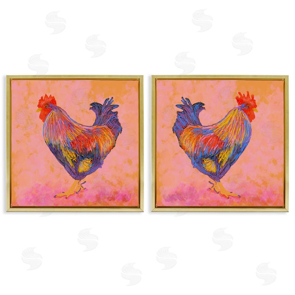 Stupell Industries Dina Riddle | Rooster With Warm Hues