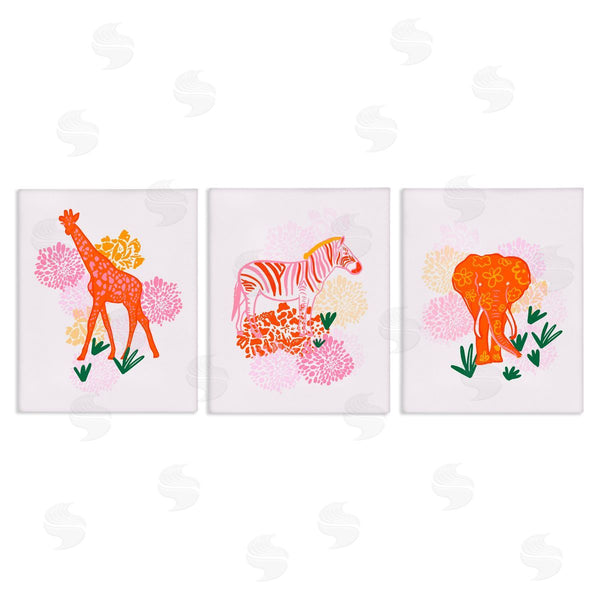 stupell industries Dina Riddle | Safari Jungle Animal Trio stupell industries Dina Riddle | Safari Jungle Animal Trio