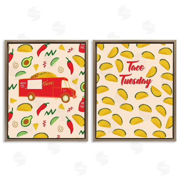 Stupell Industries Dina Riddle | Taco Tuesday And Truck Patterned