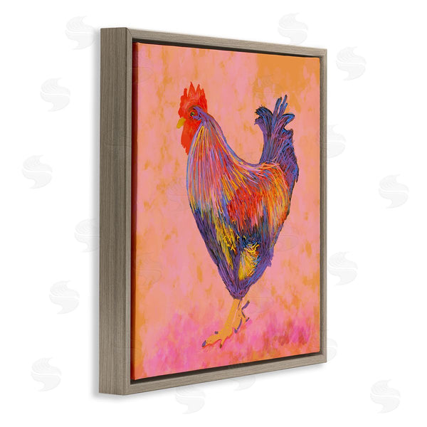 Stupell Industries Dina Riddle | Vibrant Hued Rooster