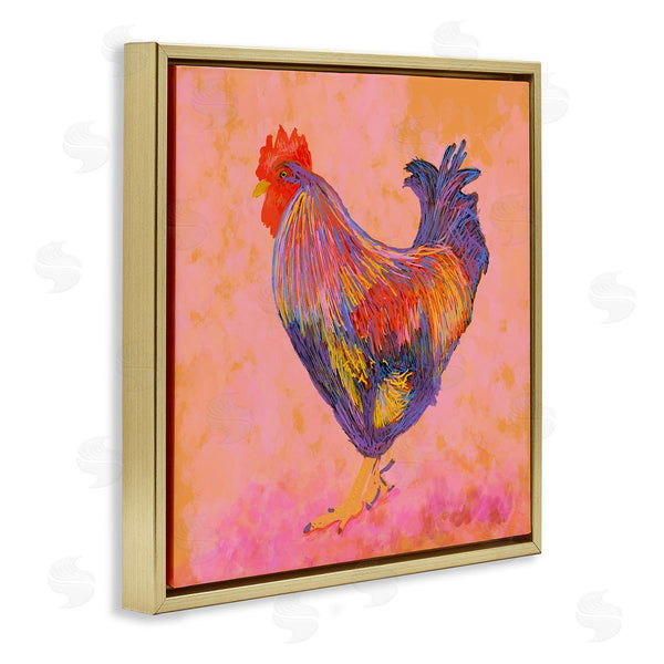 Stupell Industries Dina Riddle | Vibrant Hued Rooster