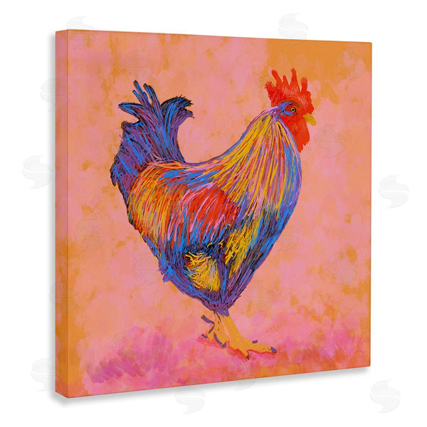Stupell Industries Dina Riddle | Warm Hued Vibrant Rooster
