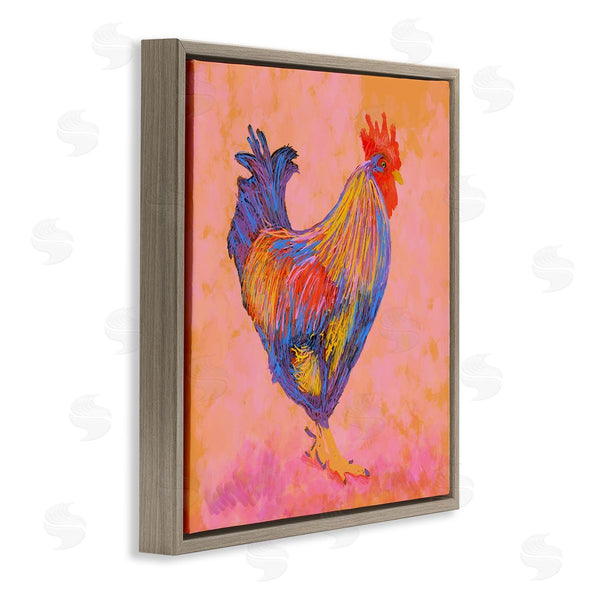 Stupell Industries Dina Riddle | Warm Hued Vibrant Rooster