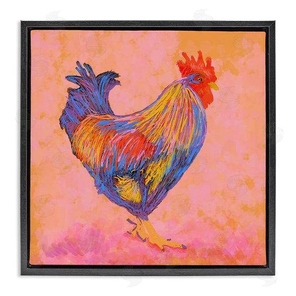 stupell industries Dina Riddle | Warm Hued Vibrant Rooster