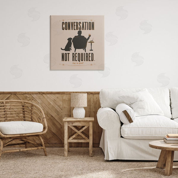 Stupell Industries Dog Is Good | No Conversation Dog Humor Wall Art