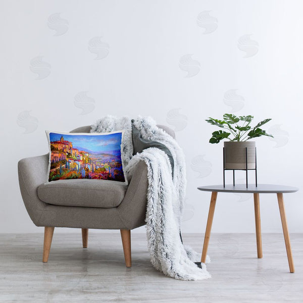 Stupell Industries Dorothy Fagan | Blue Shadowed Cityscape