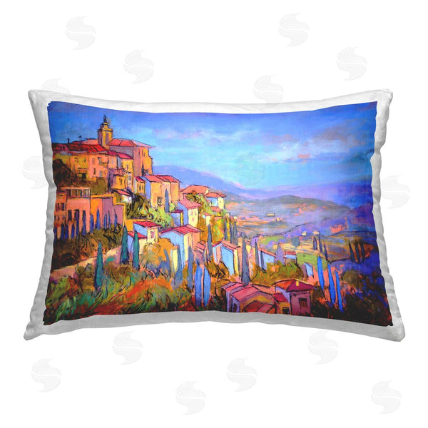 stupell industries Dorothy Fagan | Blue Shadowed Cityscape