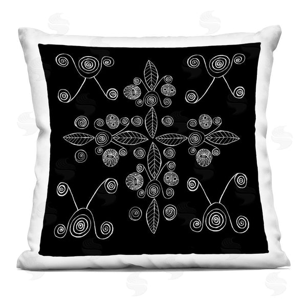 stupell industries El Perkin | Geometrics & Leaf Fractals Throw Pillow