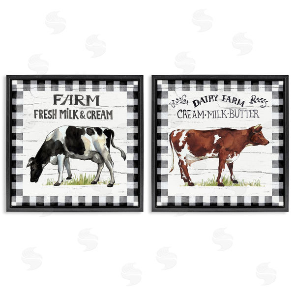 Stupell Industries Elena Vladykina | Spring Farm Dairy Cows Wall Art