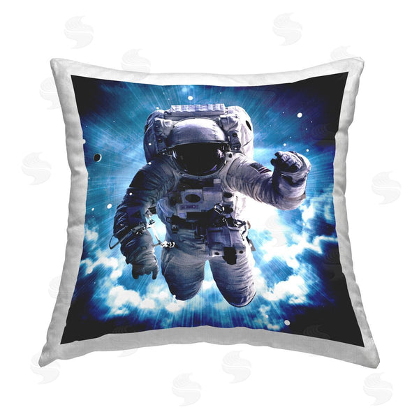 stupell industries Elephant Stock | Give Me Some Space Astronaut Printed Throw Pillow
