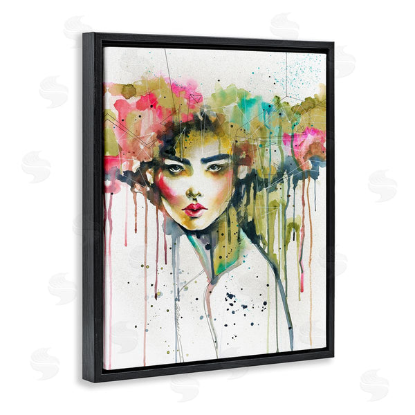 Stupell Industries Elisaveta Stoilova | Colorful Female Crown Portrait
