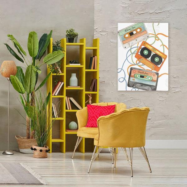 Stupell Industries Elizabeth Medley | Cassette Mix Tapes Trio Wall Art