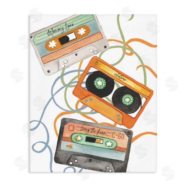 stupell industries Elizabeth Medley | Cassette Mix Tapes Trio Wall Art