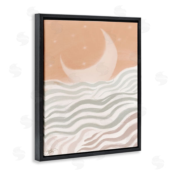 Stupell Industries Elizabeth Medley | Crescent Moon Over Sea Wall Art