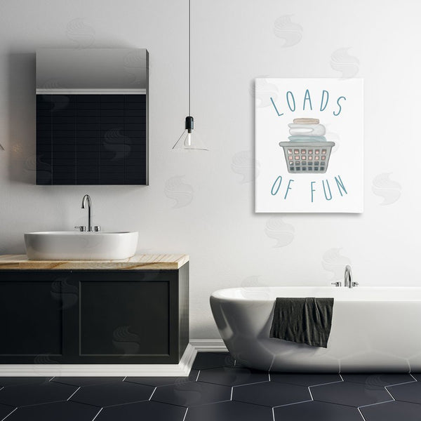 Stupell Industries Elizabeth Medley | Loads Of Fun Laundry Basket Wall Art