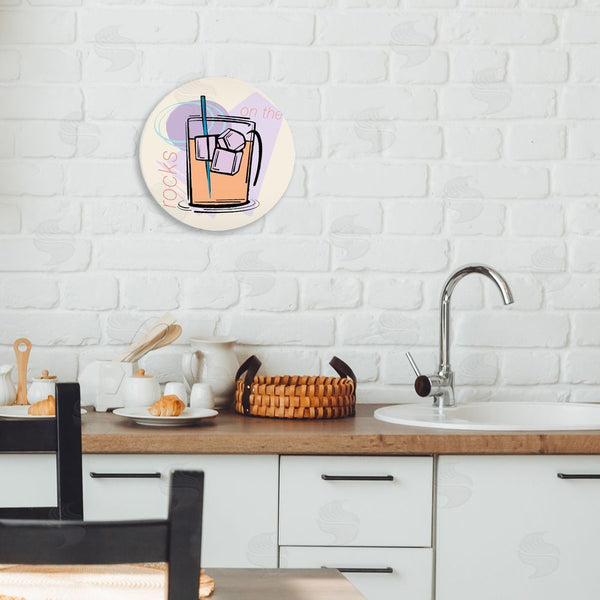 Stupell Industries Elizabeth Medley | On The Rocks Icy Drink Wall Art