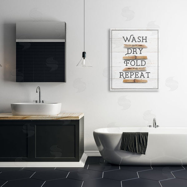 Stupell Industries Elizabeth Tyndall | Rustic Laundry Phrases Wall Art