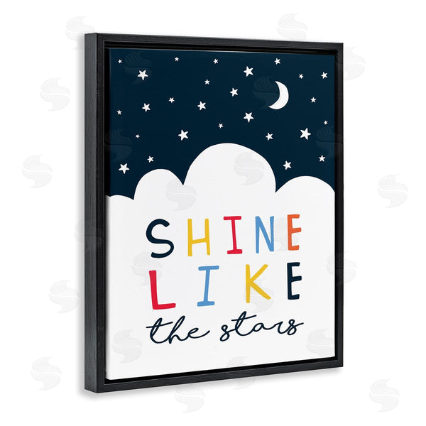 Stupell Industries Elizabeth Tyndall | Shine Like The Stars Sentiments Starry Night Clouds Wall Art