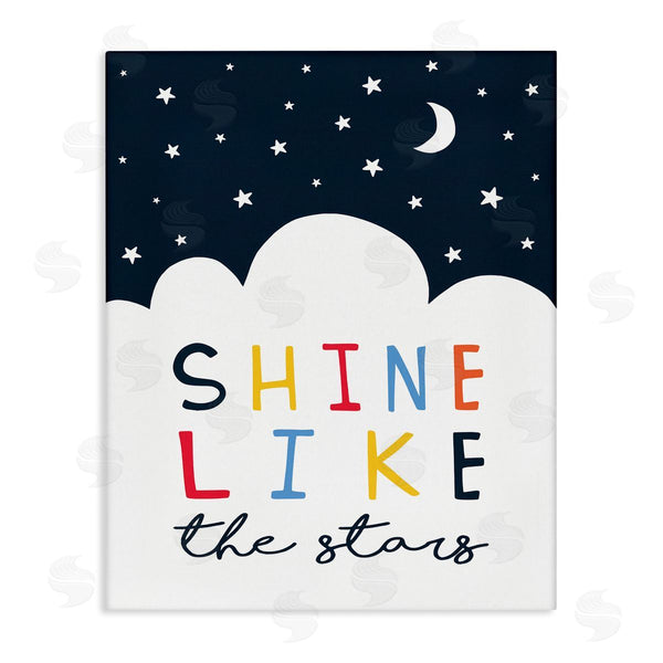 stupell industries Elizabeth Tyndall | Shine Like the Stars Sentiments Starry Night Clouds Wall Art