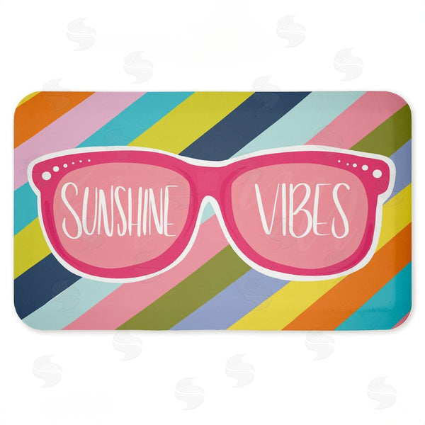 stupell industries Emily Cromwell | Sunshine Vibes Sunglasses Anti-Fatigue Mat