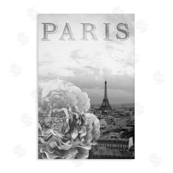 stupell industries Emily Navas | Paris Postcard in Monochrome Wall Art