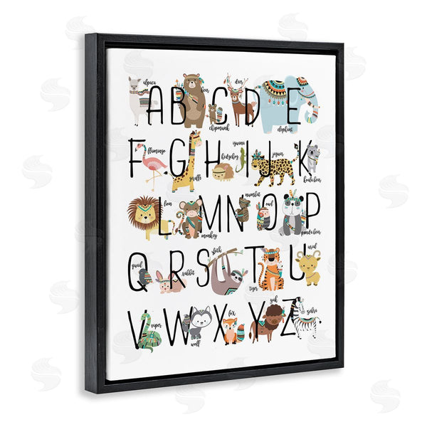 Stupell Industries Erica Billups | Boho Animals Alphabet Wall Art