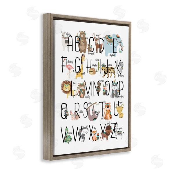 Stupell Industries Erica Billups | Boho Animals Alphabet Wall Art