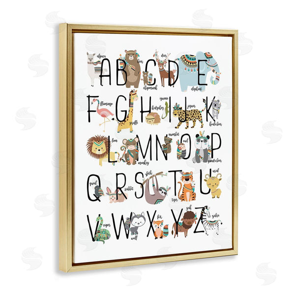 Stupell Industries Erica Billups | Boho Animals Alphabet Wall Art