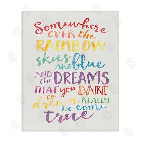 stupell industries Erica Billups | Rainbow Lyrics Watercolor
