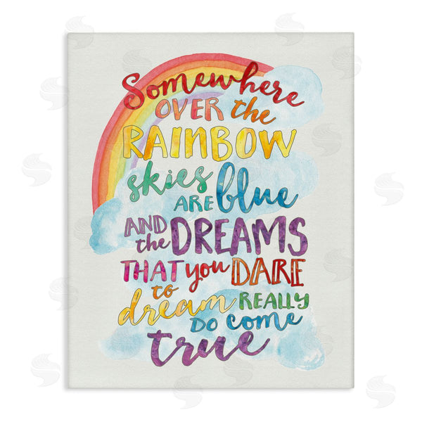 stupell industries Erica Billups | Somewhere Over the Rainbow With Rainbow