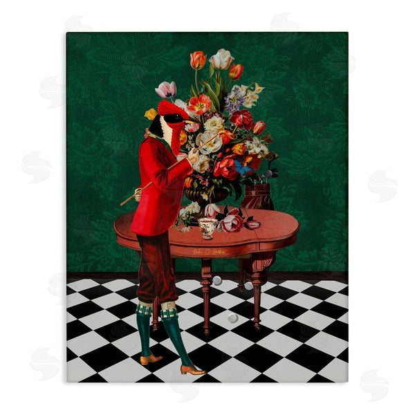 stupell industries Erika C. Brothers | Classic Style Bird Person with Flowers