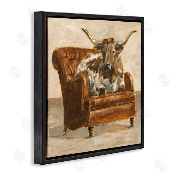 Stupell Industries Ethan Harper | Abstract Bull Livingroom Chair
