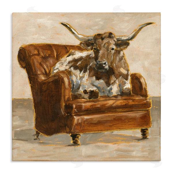 stupell industries Ethan Harper | Abstract Bull Livingroom Chair
