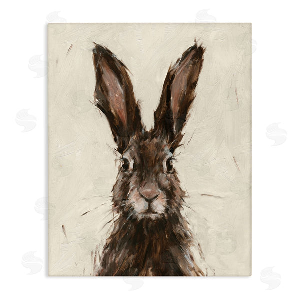 stupell industries Ethan Harper | Brown European Rabbit Hare Portrait