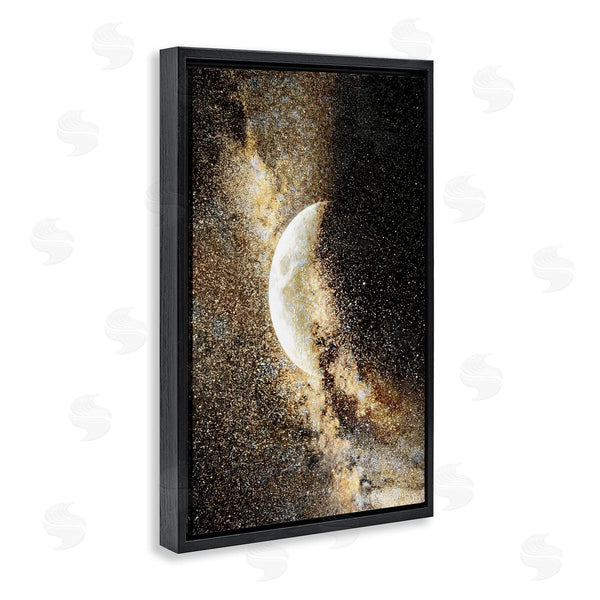Stupell Industries Gemma Bardot | Starry Nebula Crescent Moon