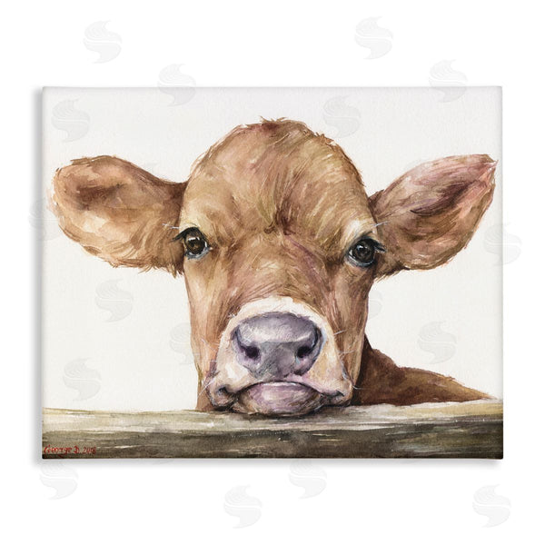 stupell industries George Dyachenko | Baby Cow Animal Watercolor