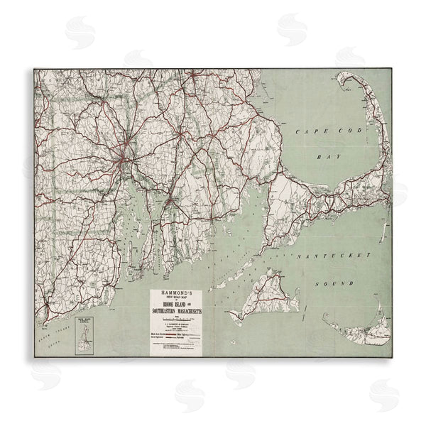 stupell industries Graffi*tee Studios | Cape Cod & RI Map Wall Art