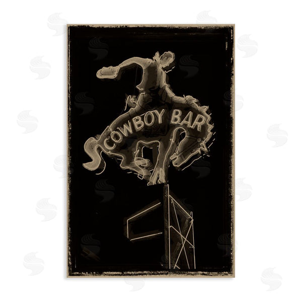 stupell industries Grotto Studios | Cowboy Bar on Black