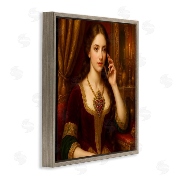 Stupell Industries Grotto Studios | Rococo Woman With Cell Phone