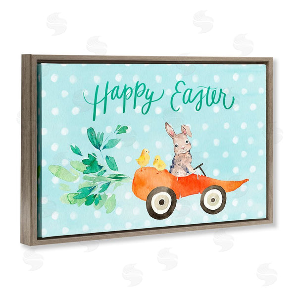 Stupell Industries Heather Lee Chan | Easter Carrot Car Bunny Wall Art
