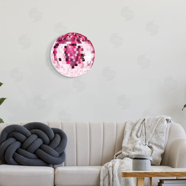 Stupell Industries Hey Bre Creative Studio | Pink Disco Ball Pattern Wall Art