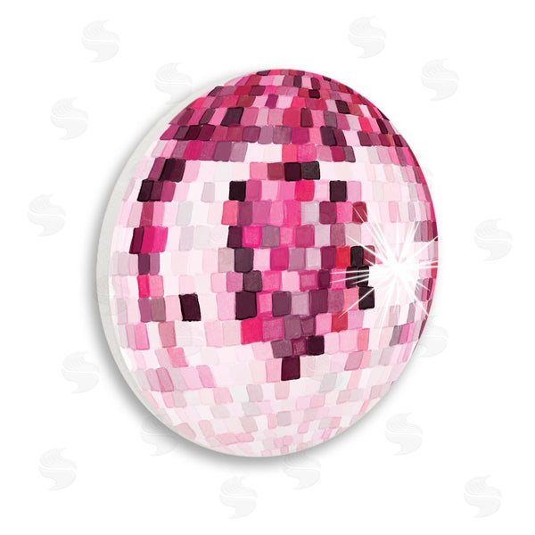 stupell industries Hey Bre Creative Studio | Pink Disco Ball Pattern Wall Art