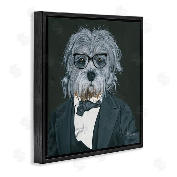Stupell Industries Hollihocks Art | Shaggy Dog In Classy Suit